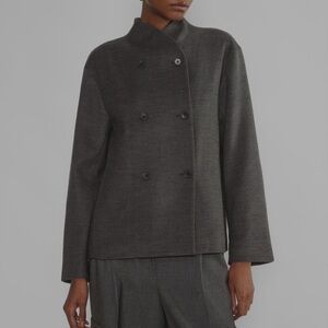 Babaton Rue Jacket from Aritzia in Heather Charcoal, Size Small